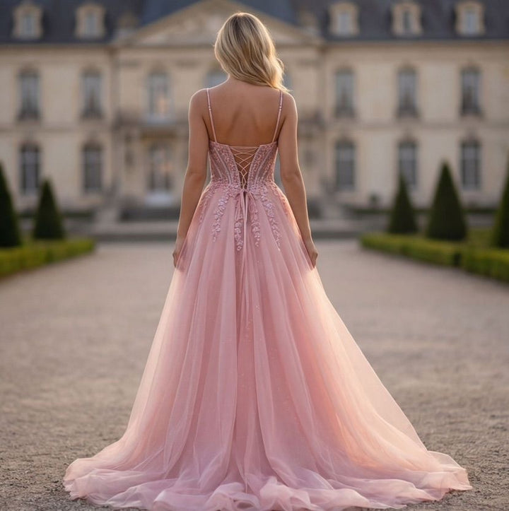 Rosé Elegance Gala Jurk 6778H