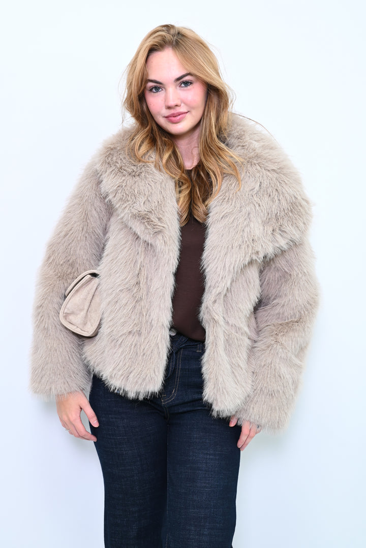 CityMuse Faux Fur Coat F5627