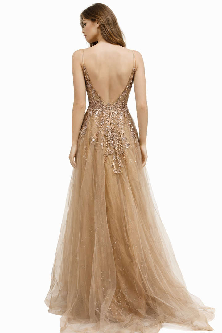 Aurora Champagne Gala Dress 97398