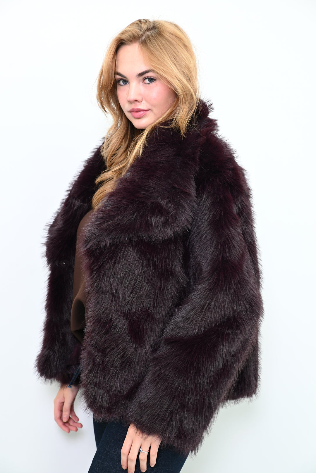 CityMuse Faux Fur Coat F5627