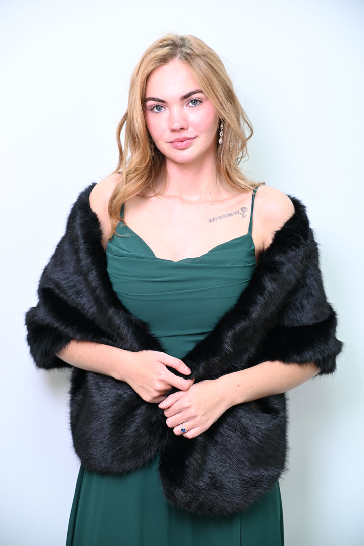 Royal Flare – Faux Fur Shawl Bont sjaal PJ-0010