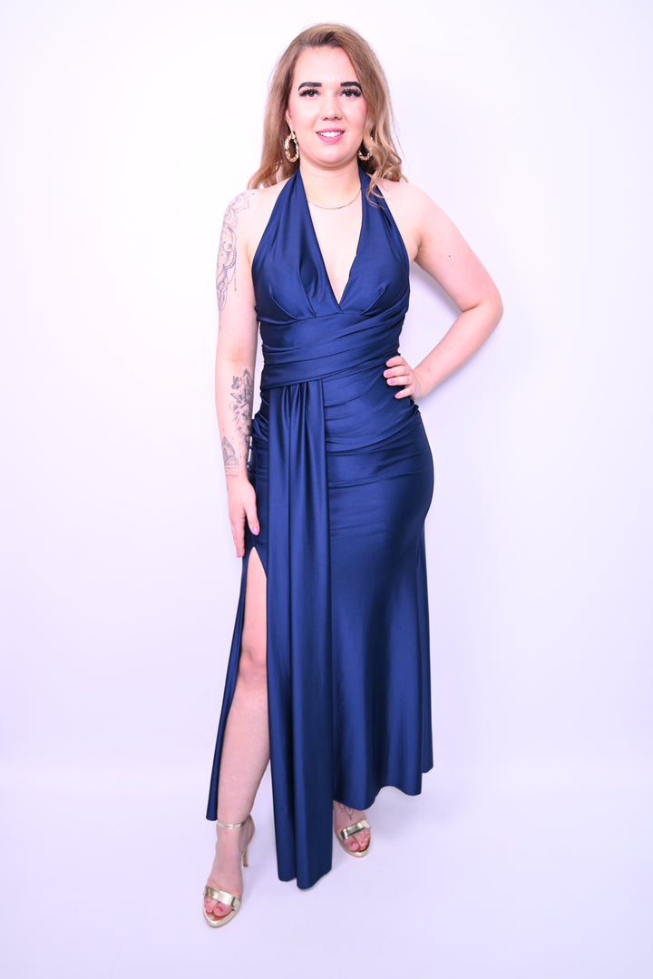 avondjurk met split Middernachtglans 31381