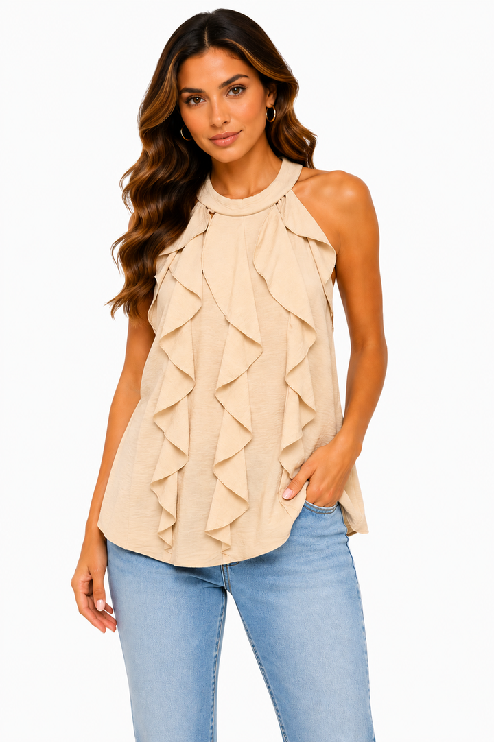 Aurélia Cascade Halter Top 15963