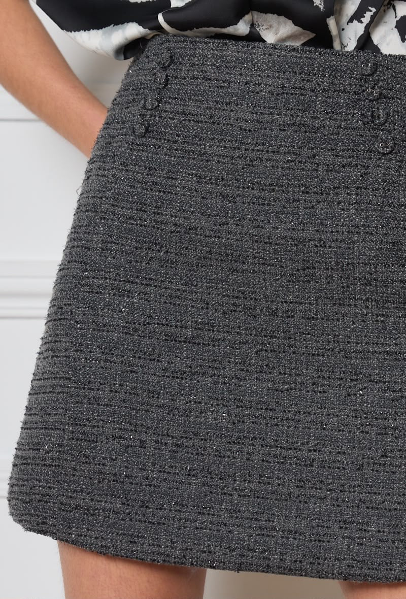 Elegant Tweed Mini Skirt SK854