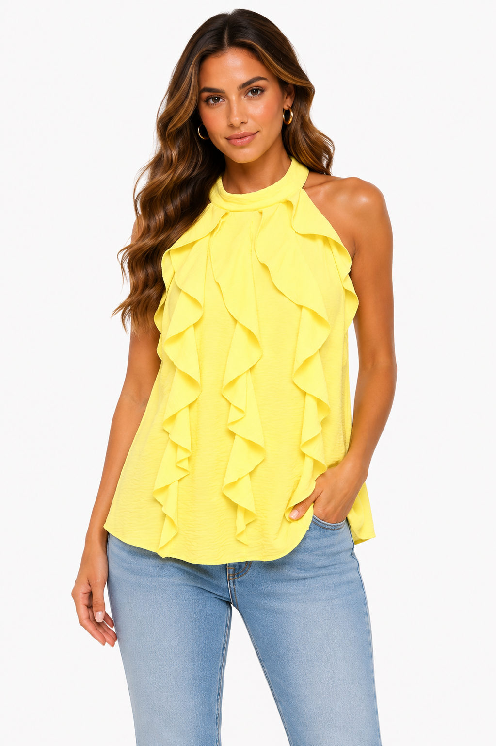 Aurélia Cascade Halter Top 15963