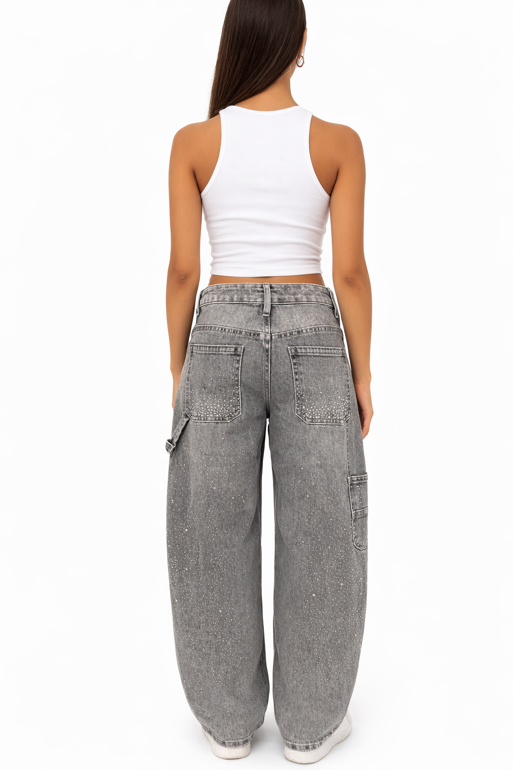 Nova Sparkle Cargo Balloon Jeans H905-3