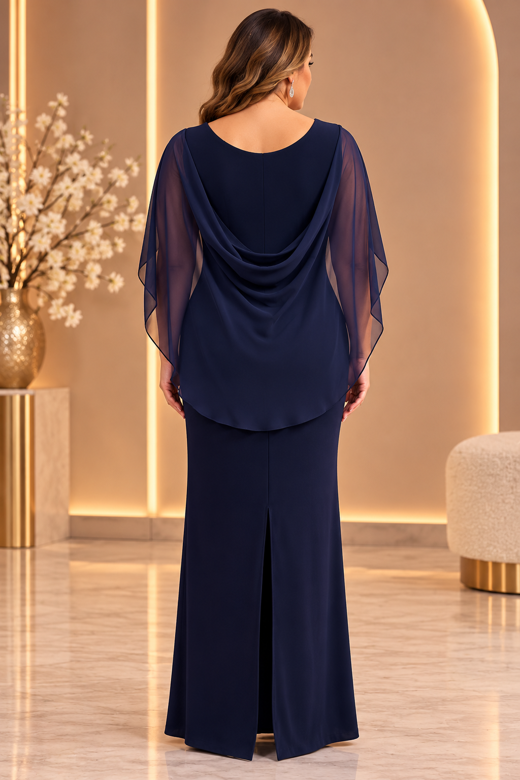 Frank Lyman – Elegant Draped Cape Galajurk 249283