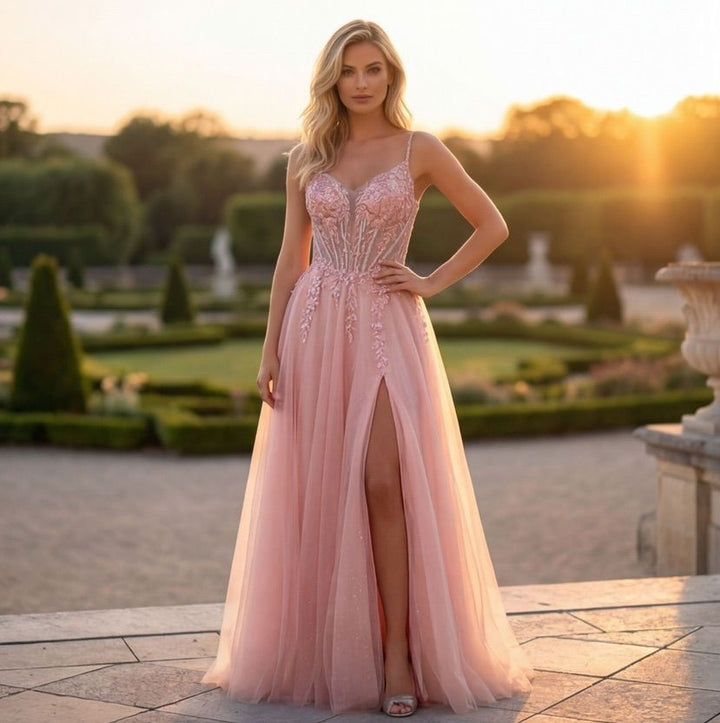 Rosé Elegance Gala Jurk 6778H