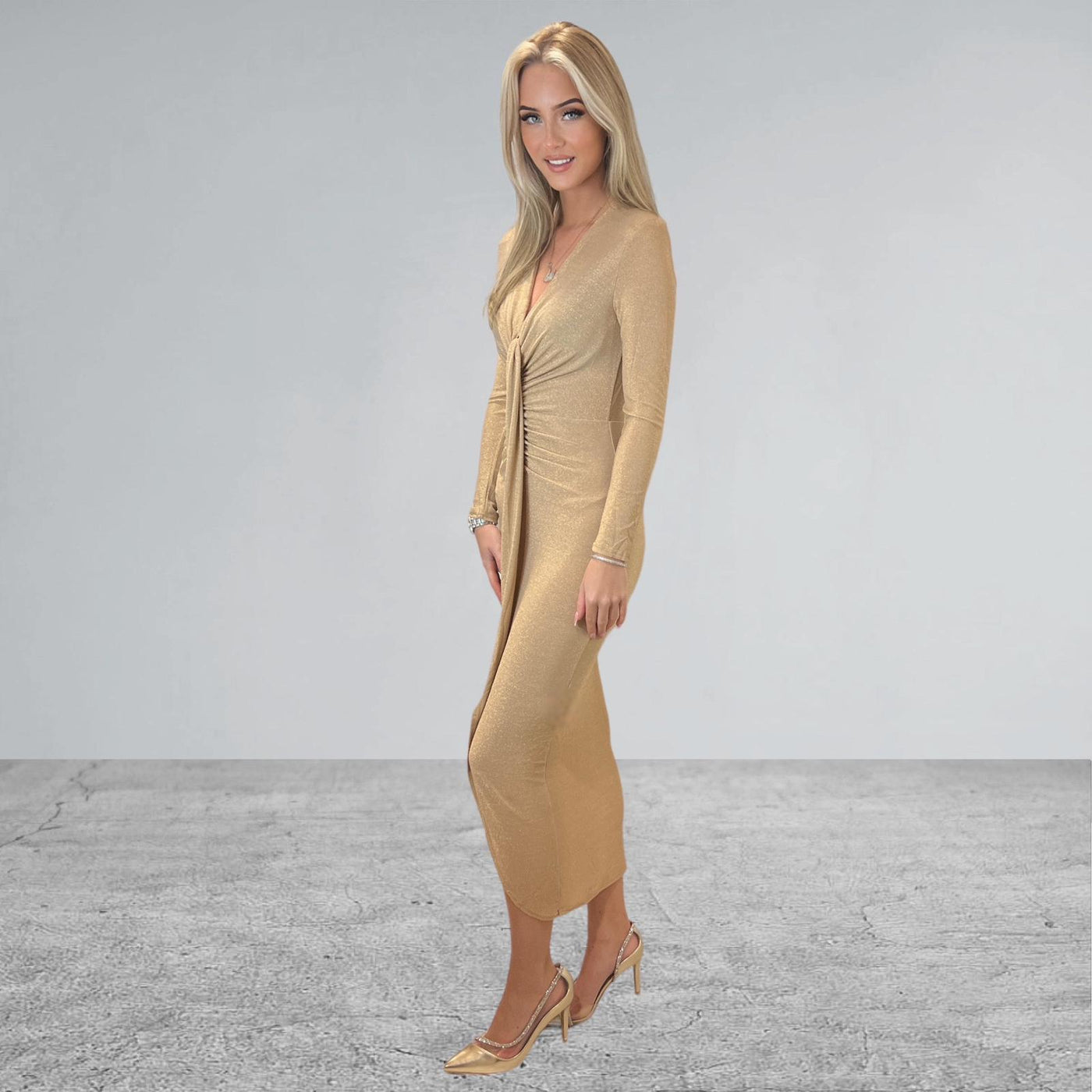 Galajurk glitterstof lange mouwen GIORGIA 25339