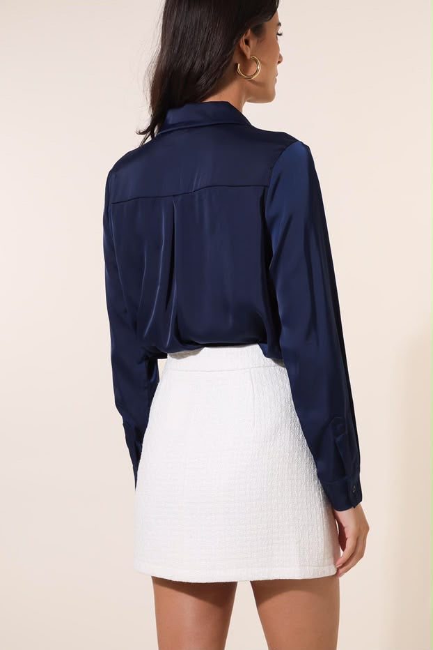 Elegant Satin Touch Blouse CH316