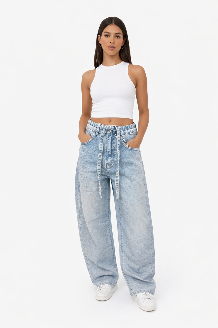 Luna Sparkle Balloon Jeans Monday LW-1888