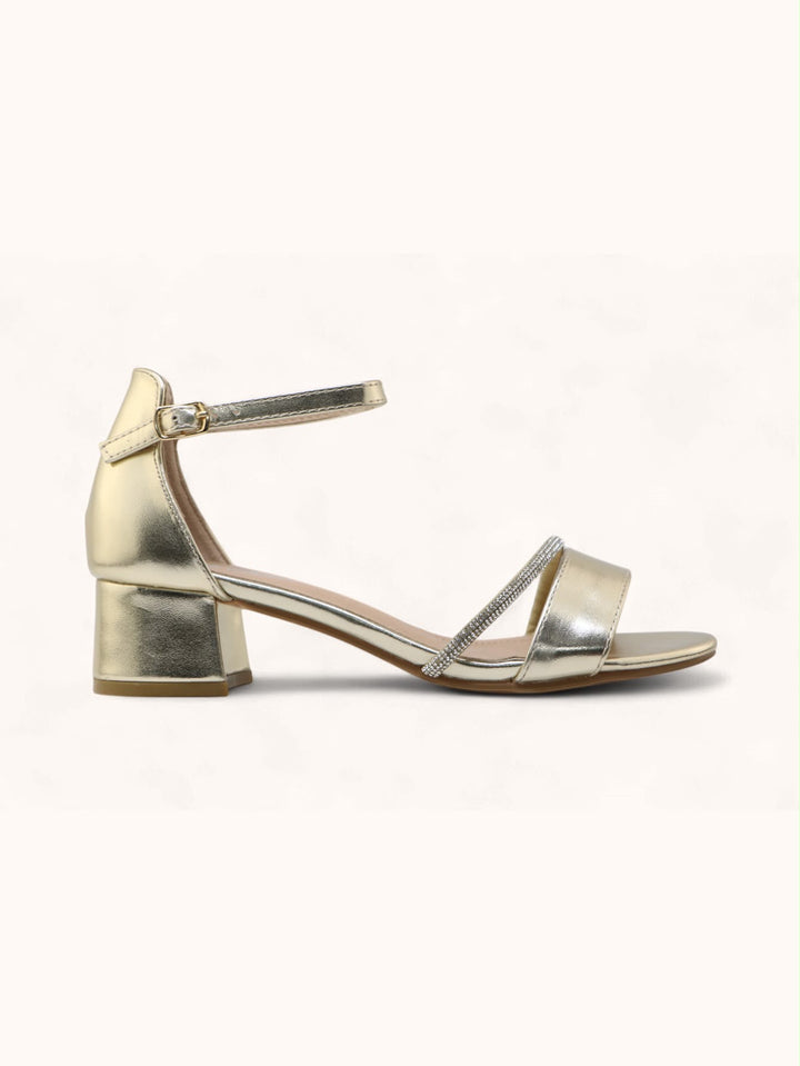 Zilveren Elegante Sandalet met Strass 3527-30