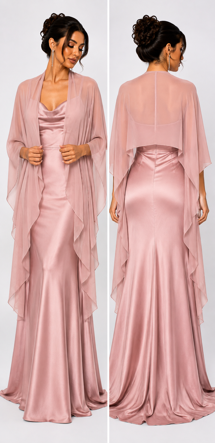 Elegance Chiffon Gala Omslagdoek B1701