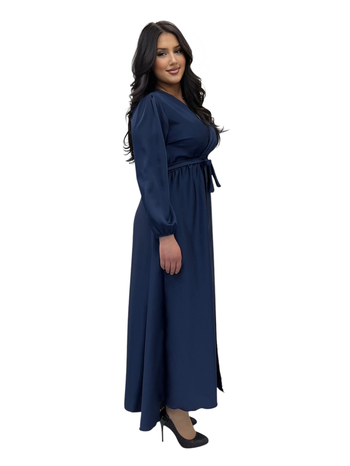 Lange jurk satijn Latifa