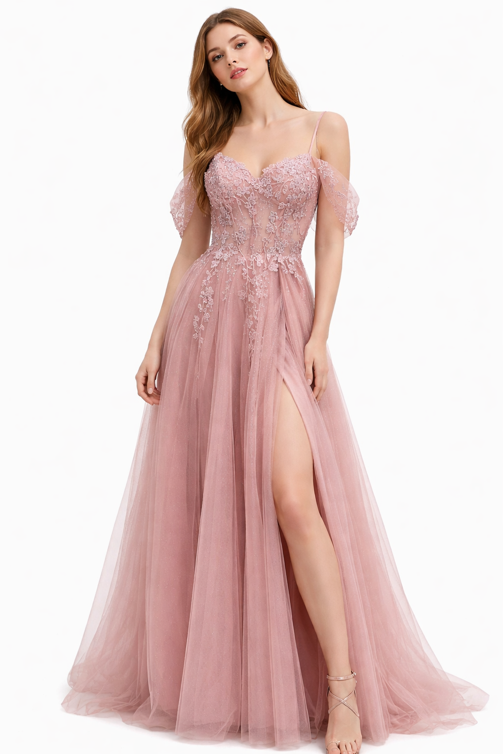 Rosalie Dusty Pink Gala Jurk 26185