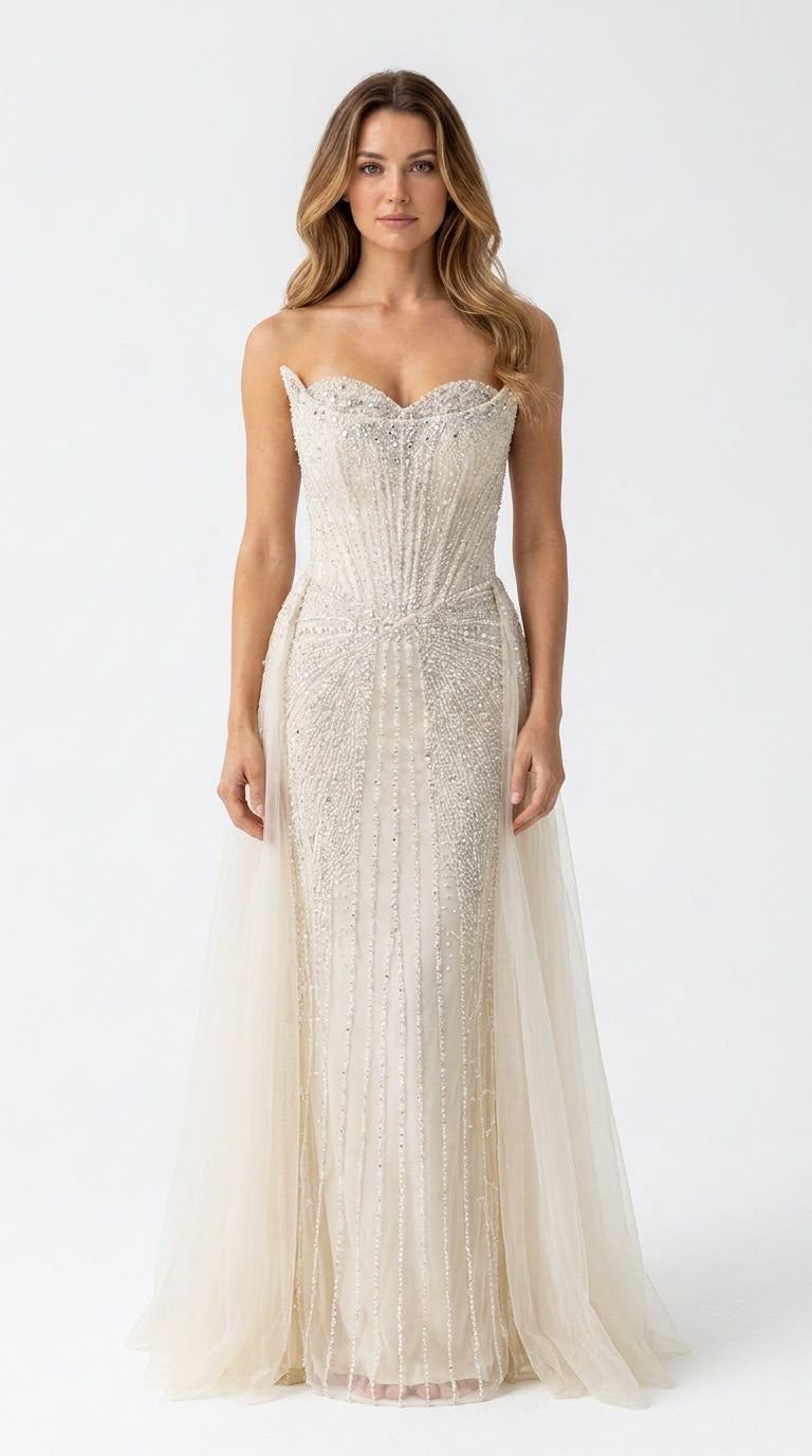 Isabella Luxe Beaded Galajurk 1885
