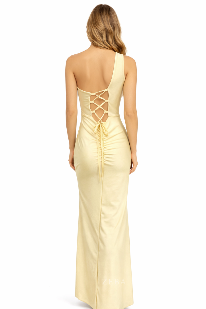 ZEBA One-Shoulder Elegance Maxi Dress 31737