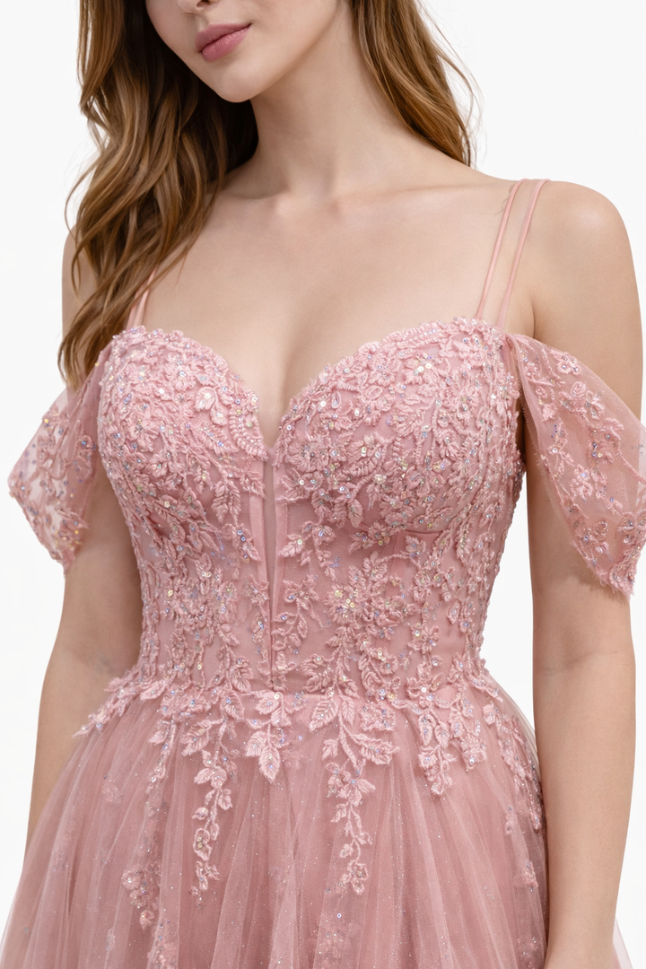 Rosalie Dusty Pink Gala Jurk 26185