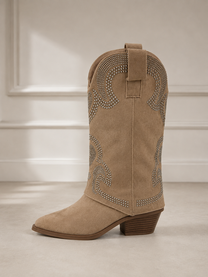Dallas Sparkle Western Boots – Black KA25-38