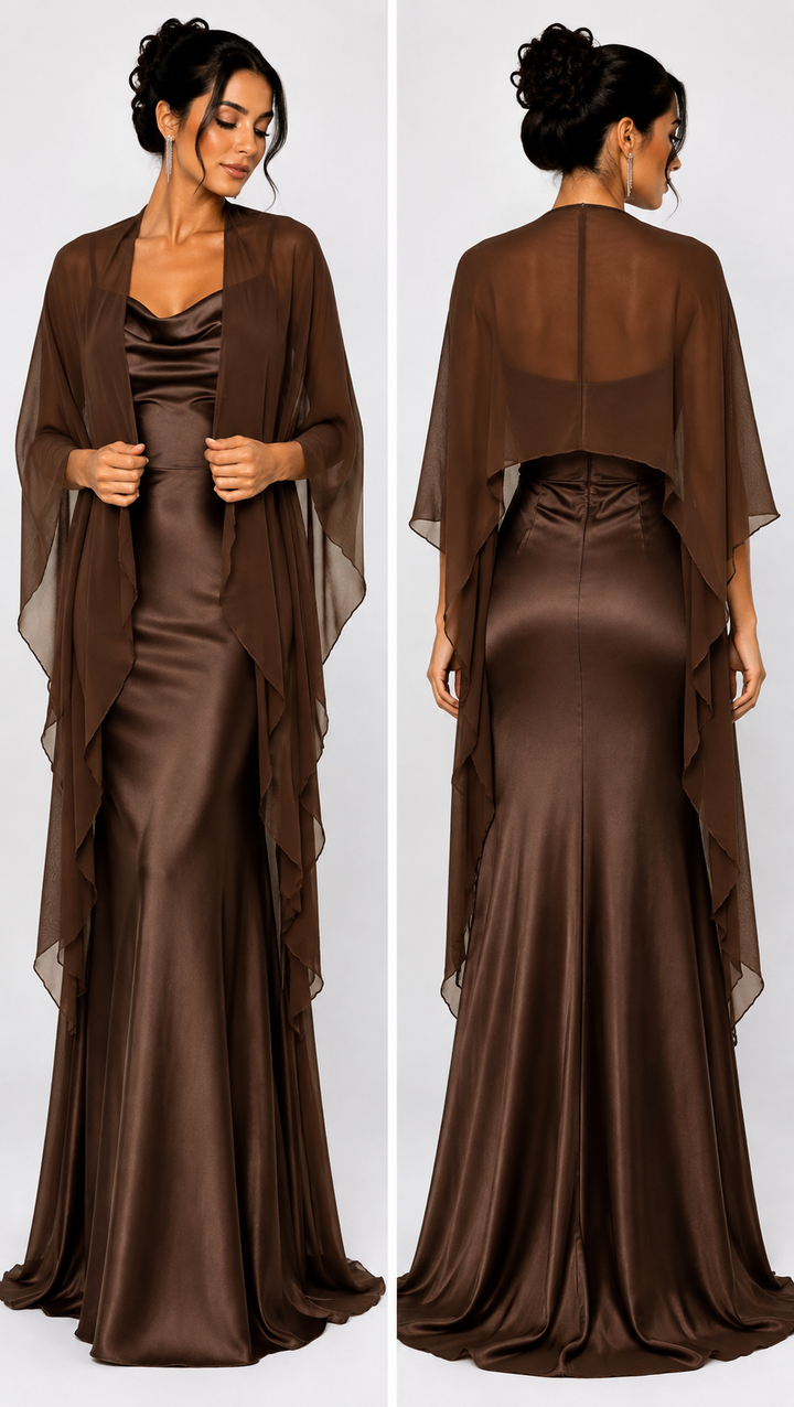 Elegance Chiffon Gala Omslagdoek B1701