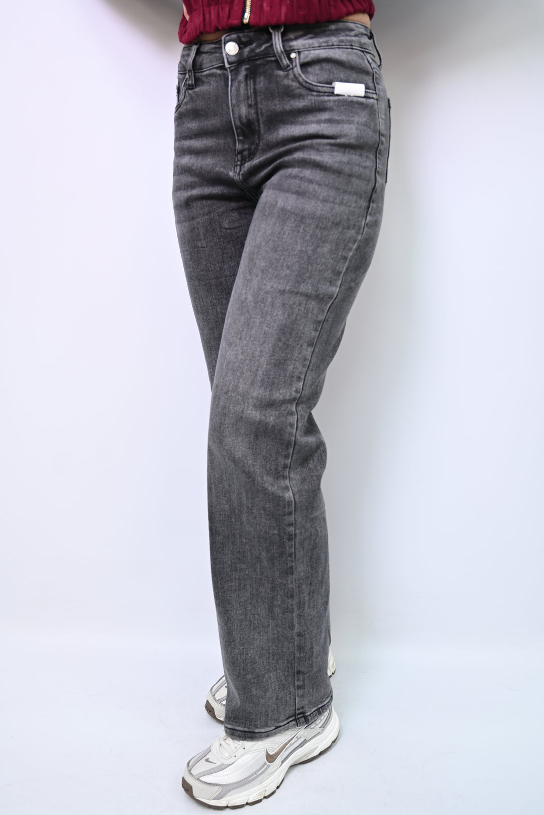 Slate Straight High-Rise Jeans HelloMiss HM5350-5
