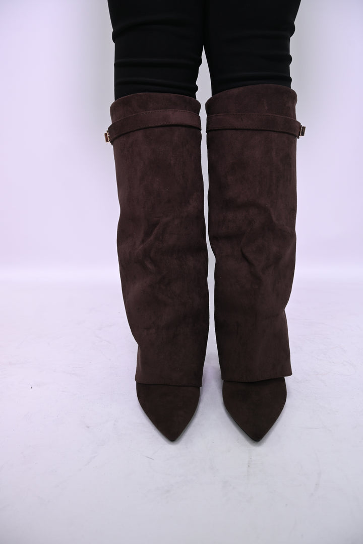 Lange Sharkboots Suède 6885