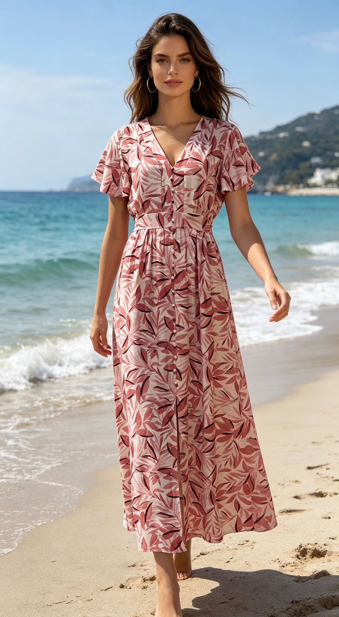 Isla Bloom Maxi Dress – Pink Paradise L62050