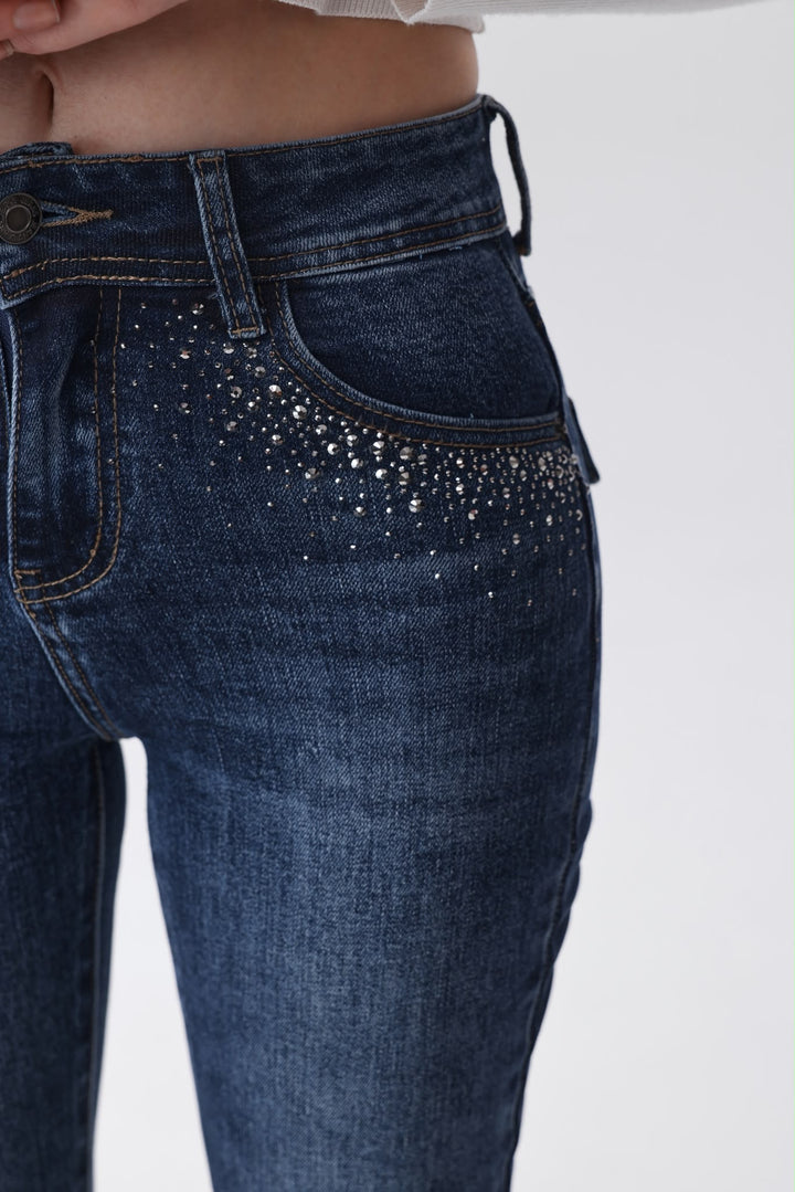 Midnight Crystal Flare Jeans Sarah John ST1112-1