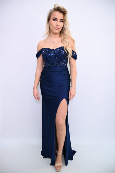 Glamoureuze Avondjurk met Beaded Details  
F86004