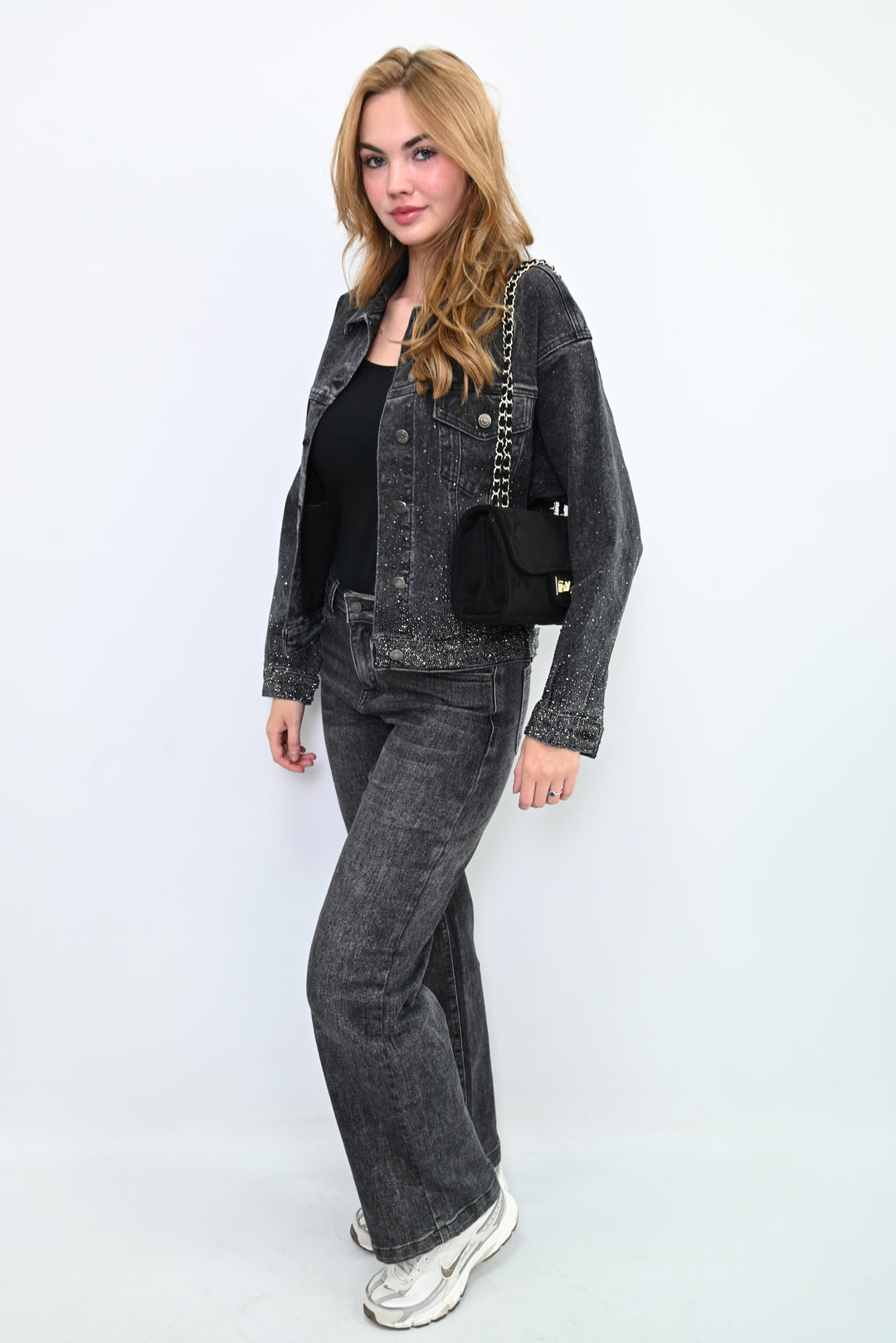 Midnight Glint Denim Jacket HM8503-2