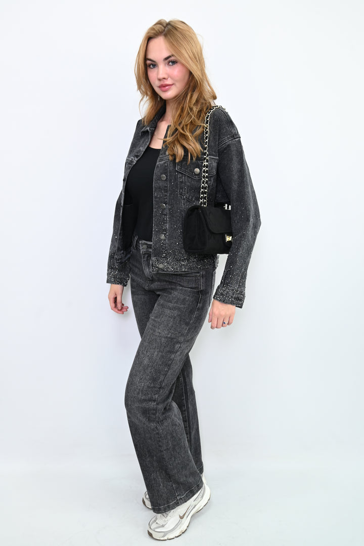 Midnight Glint Denim Jacket HM8503-2