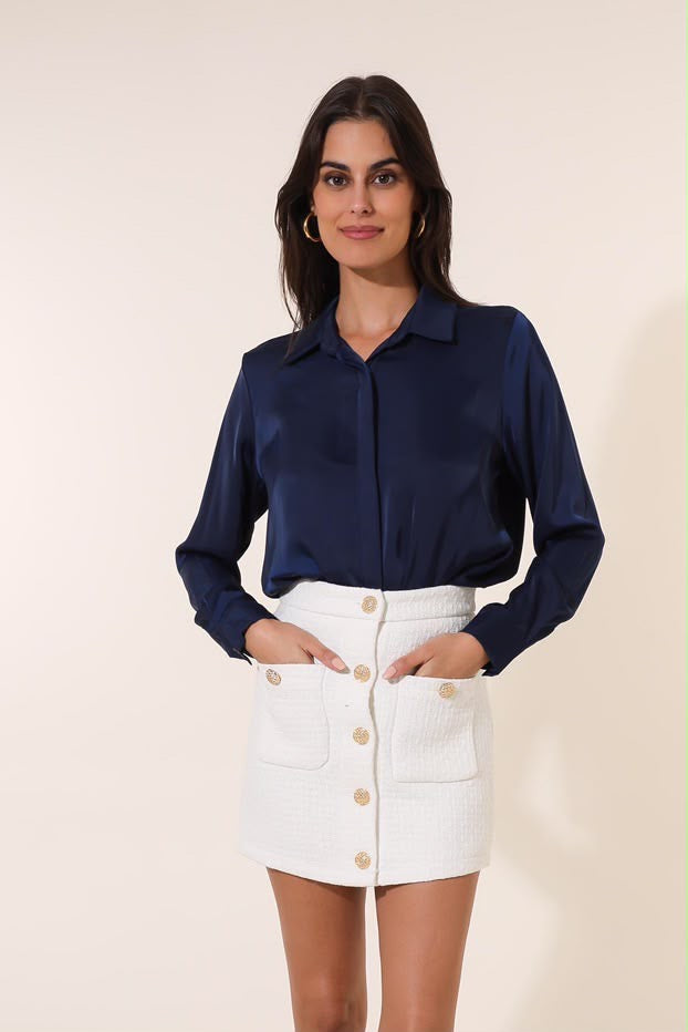 Elegant Satin Touch Blouse CH316