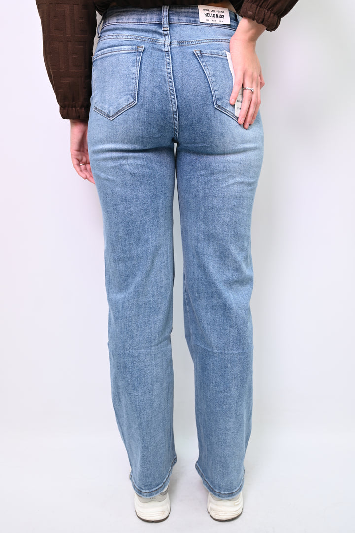 Soft Horizon – Straight Cut Denim jeans HelloMiss HM5349-2
