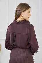 Elegant Satin Touch Blouse CH316