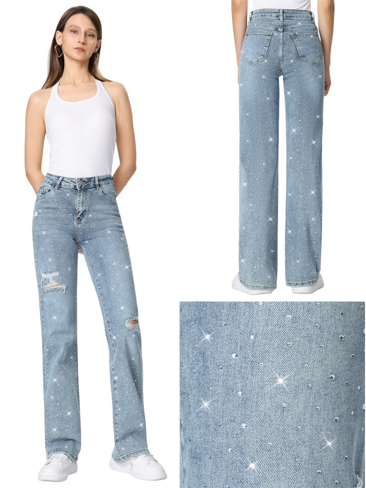 Wideleg Blue Glint Hello Miss H891-1