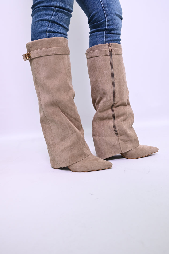 Luna Suède Dameslaars – Zandkleur 9501A