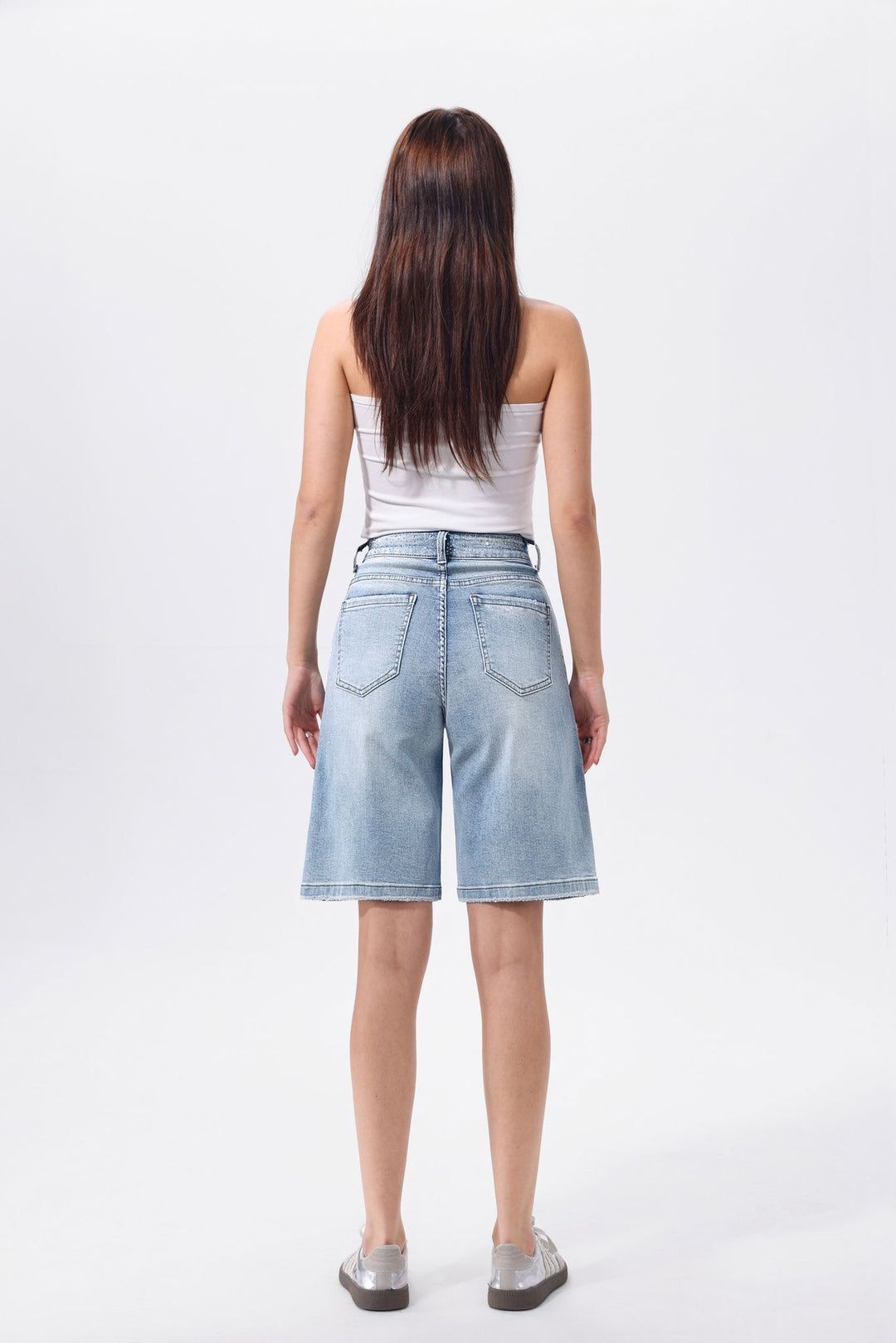 Luna Sparkle Bermuda Jeans – Light Denim HM8617-1