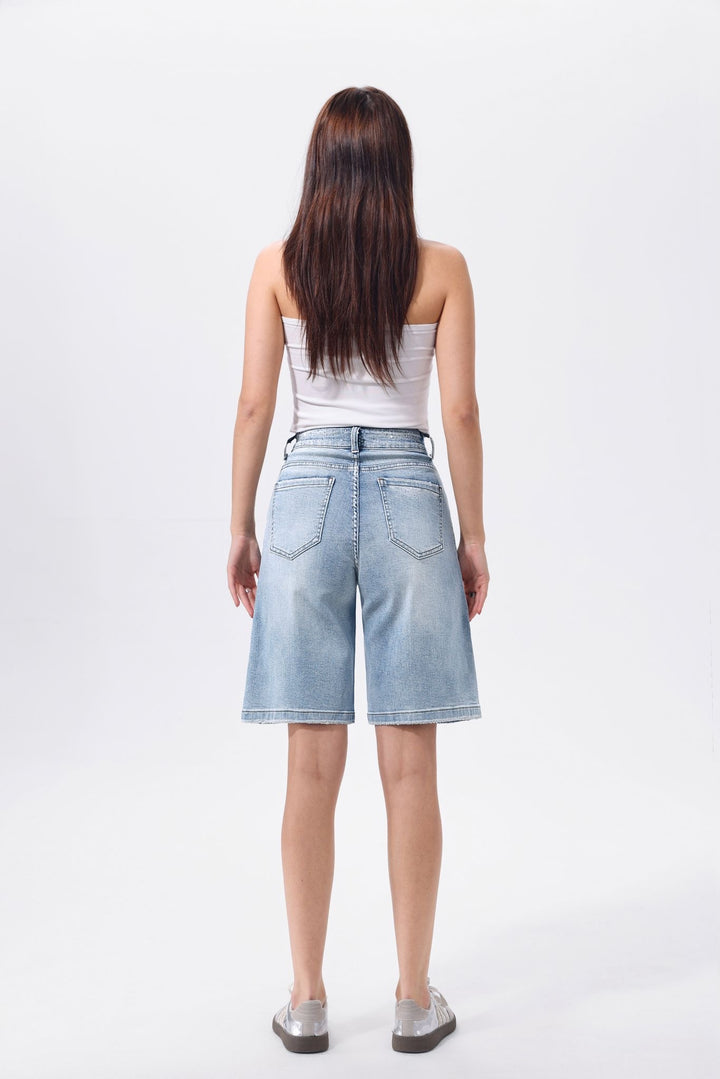 Luna Sparkle Bermuda Jeans – Light Denim HM8617-1