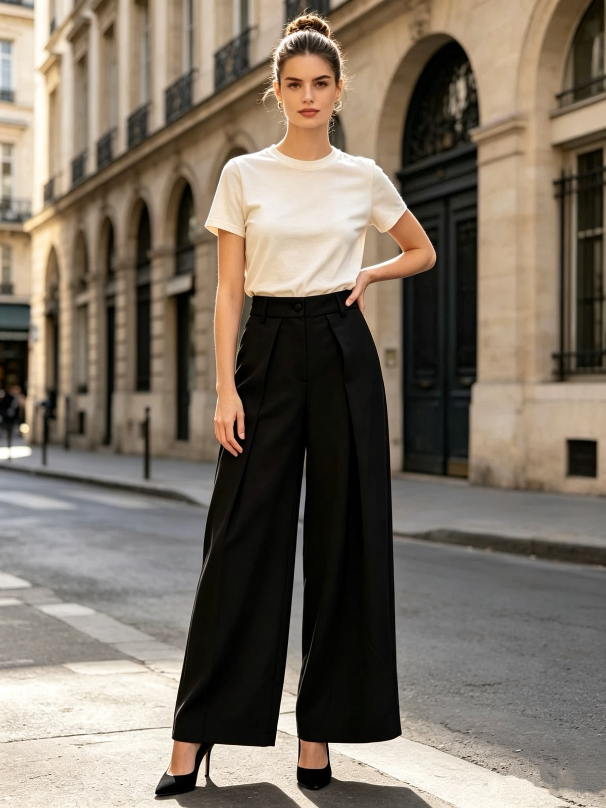 Elegance Wide Leg Pantalon L62133