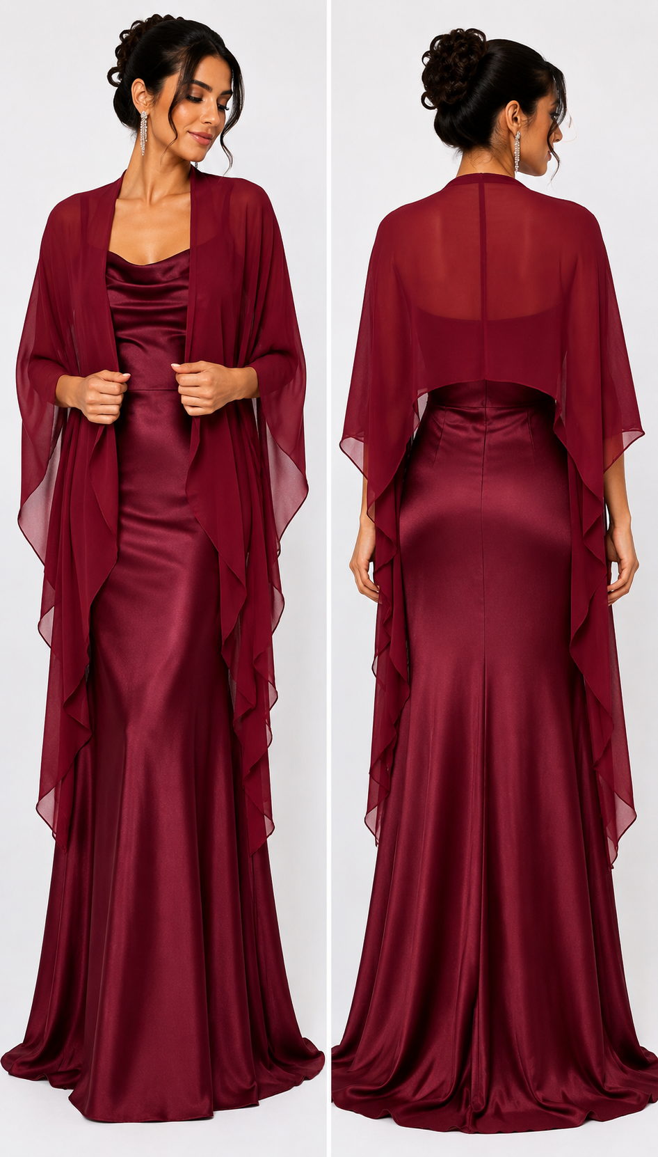 Elegance Chiffon Gala Omslagdoek B1701