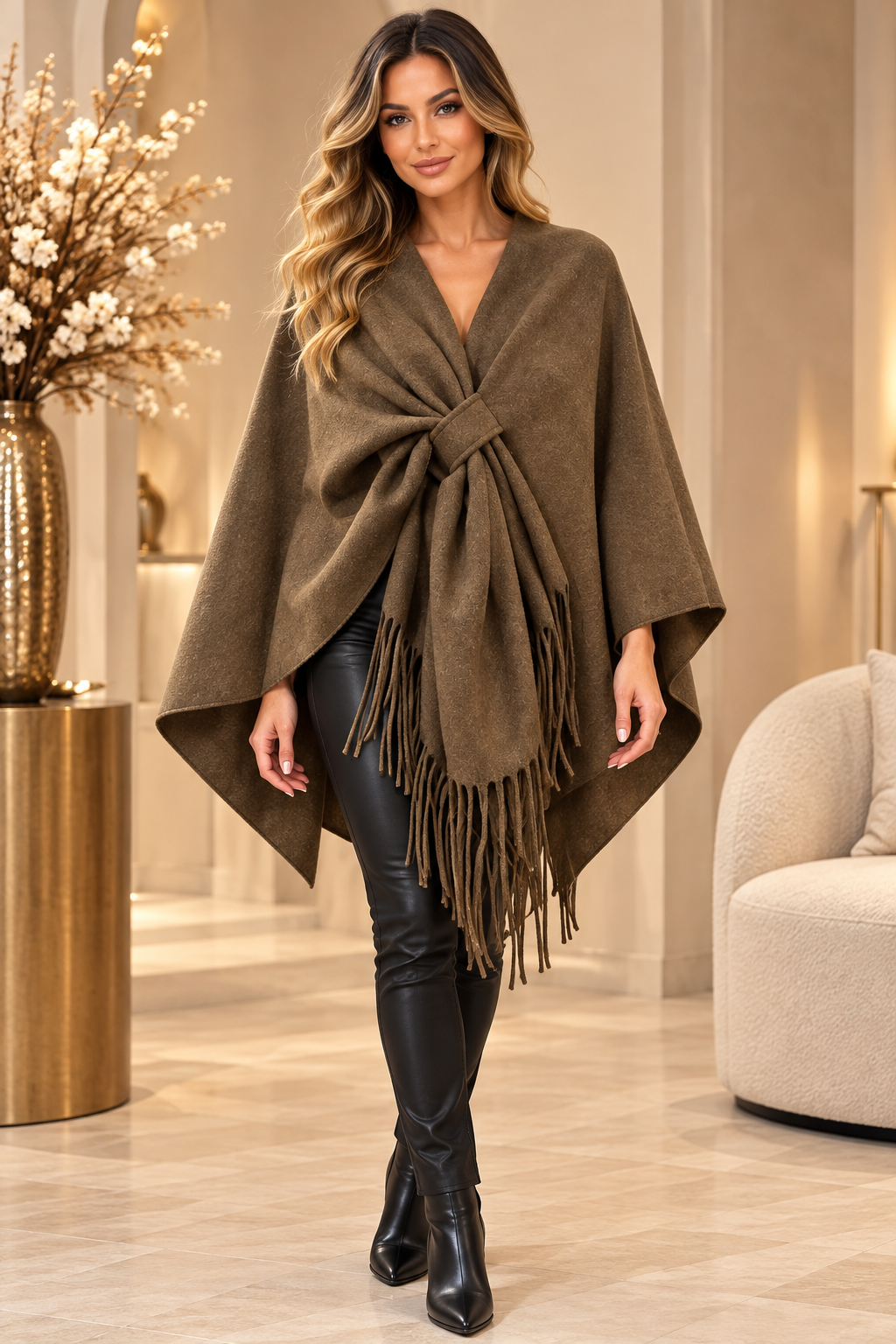 Elegant Soft Touch Poncho