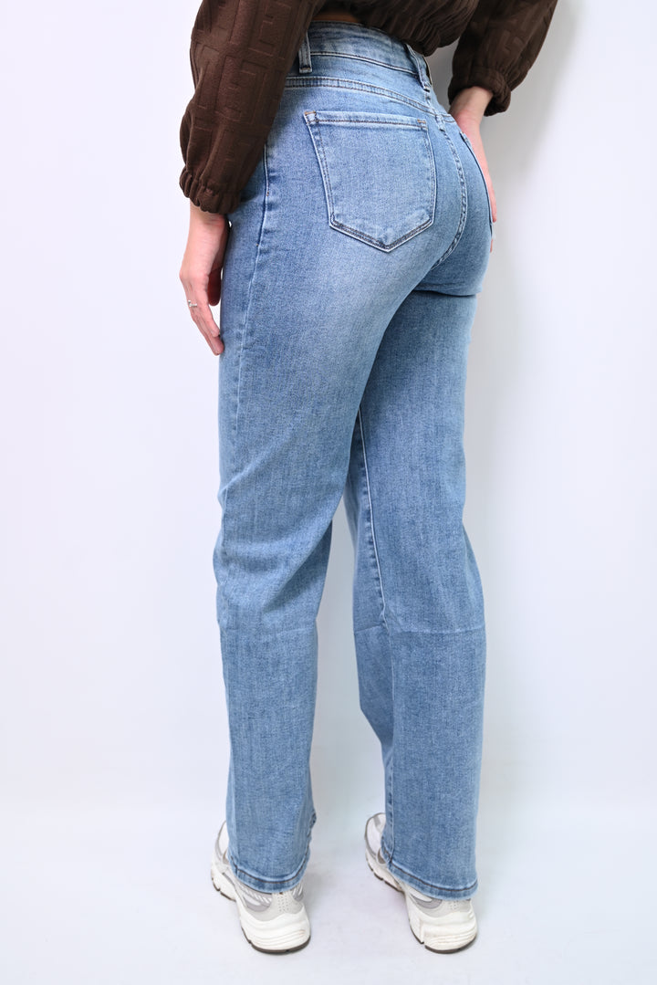 Soft Horizon – Straight Cut Denim jeans HelloMiss HM5349-2