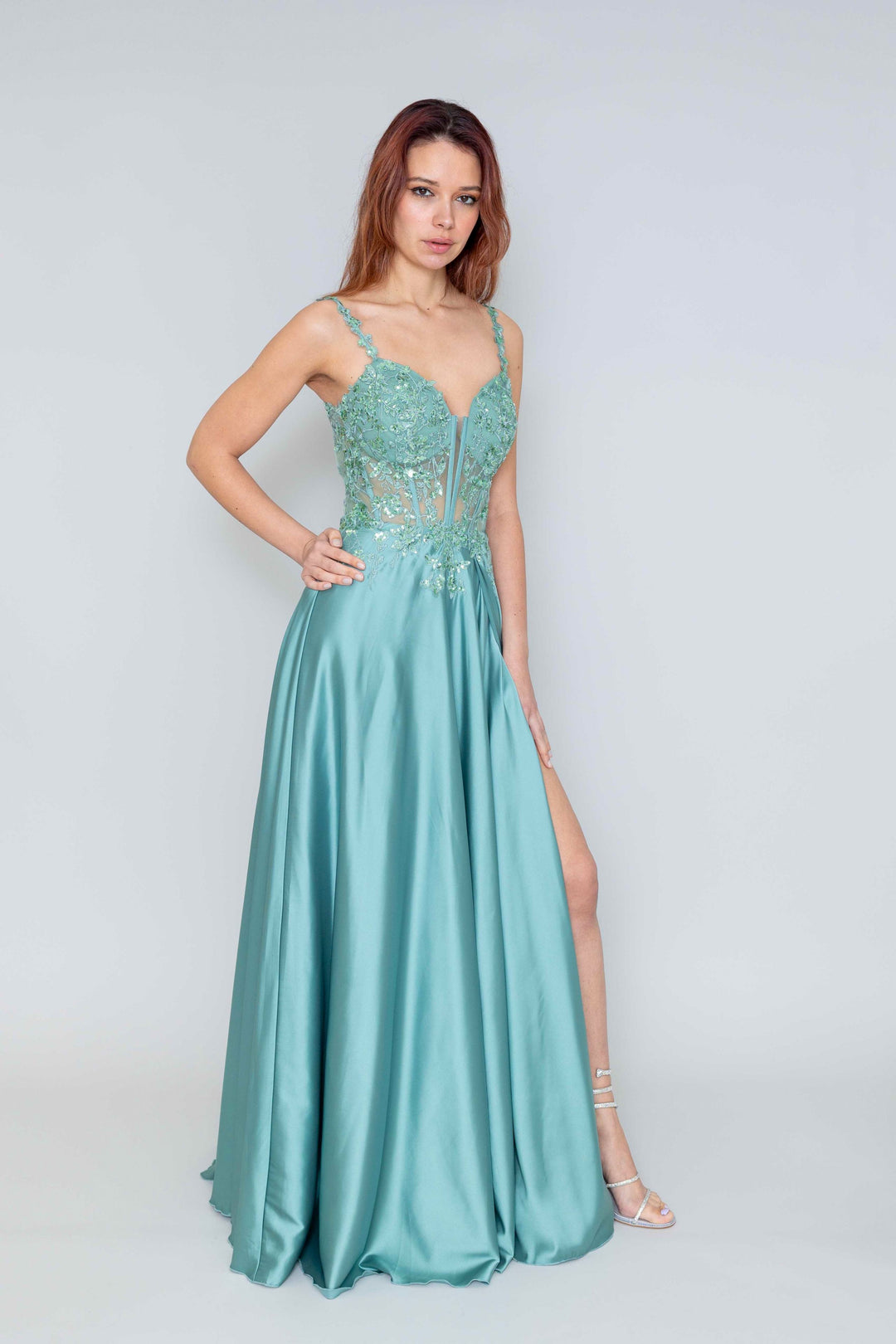 Celestia Blue Gala Jurk 9336