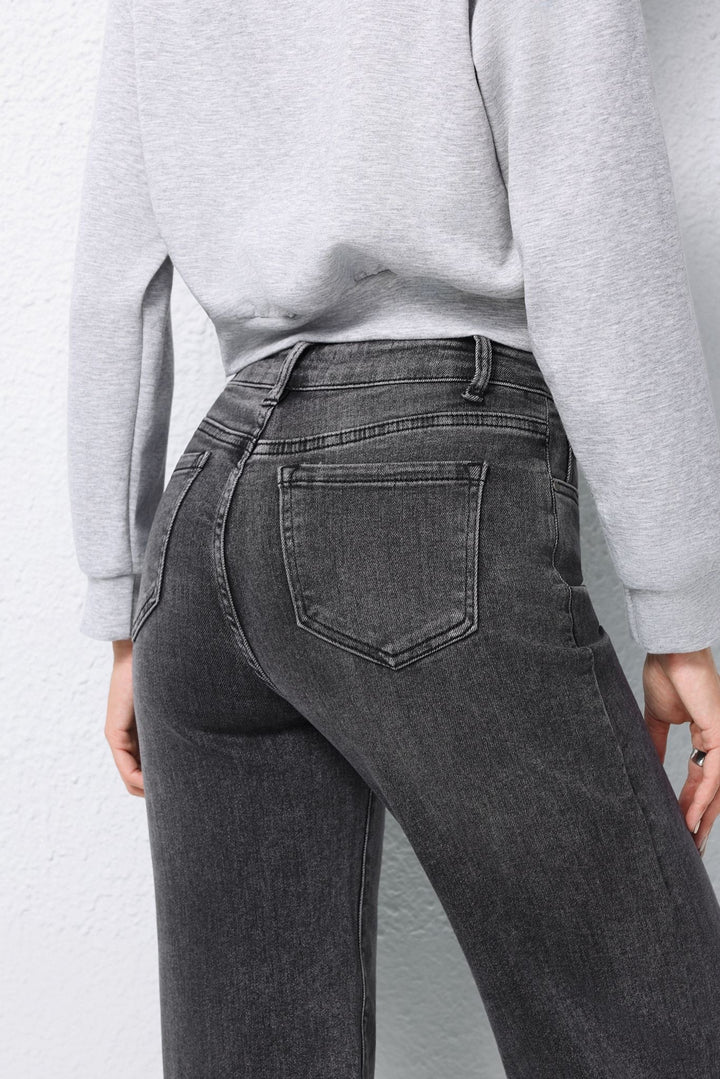 Slate Straight High-Rise Jeans HelloMiss HM5350-5