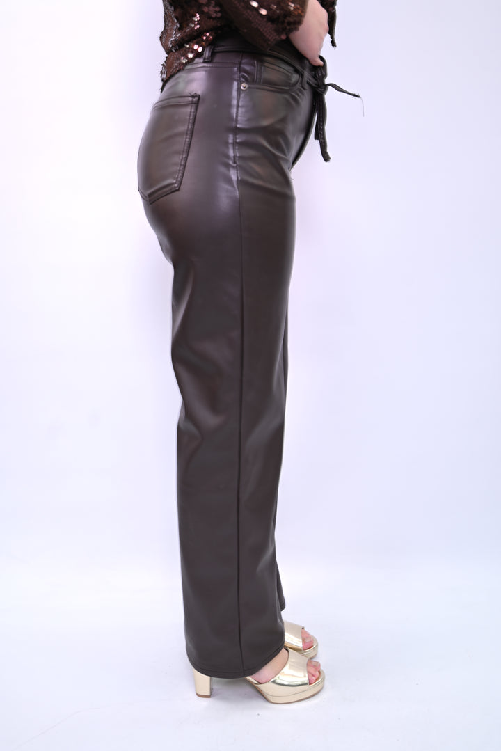 Wideleg Kate Denim Ceinture Lumière Pants SK960-C