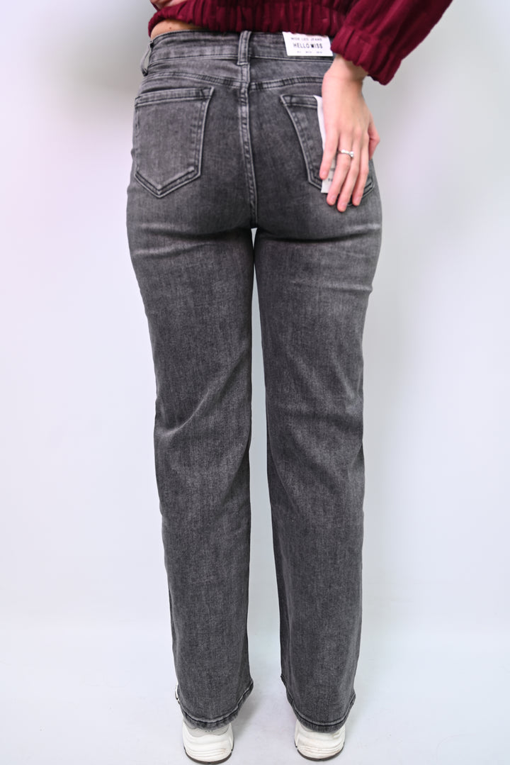Slate Straight High-Rise Jeans HelloMiss HM5350-5