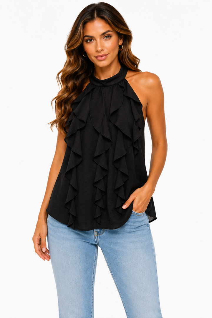 Aurélia Cascade Halter Top 15963