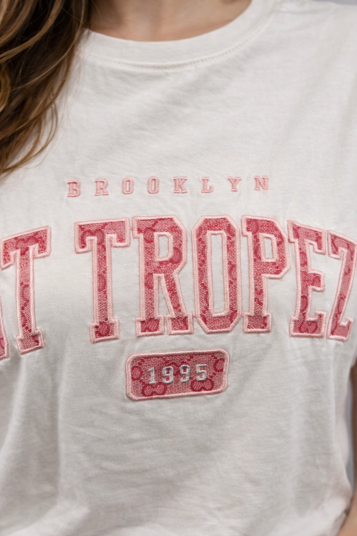 St Tropez City Luxe Tee Y179