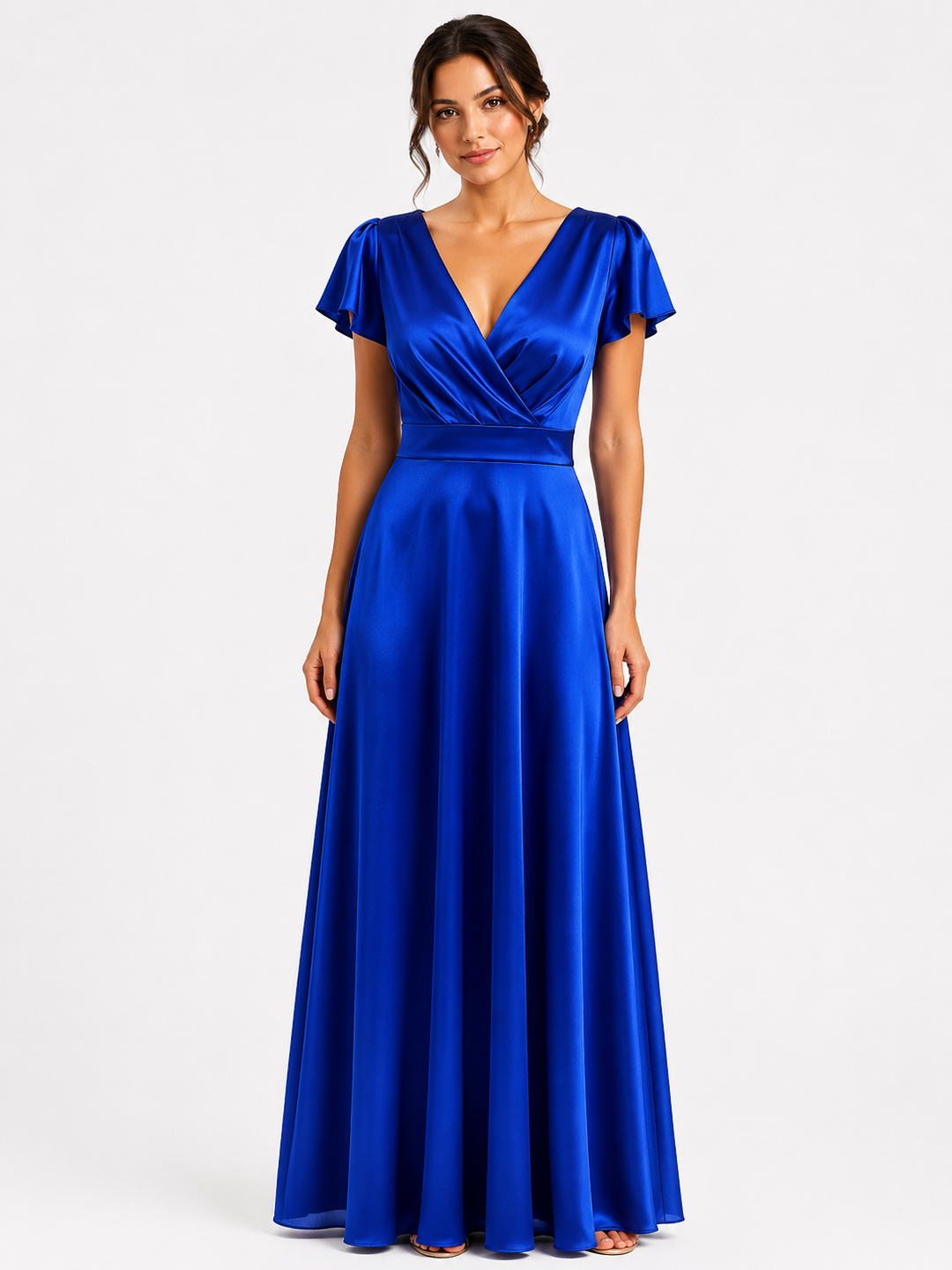 Luna Satin Glamour Jurk 6540