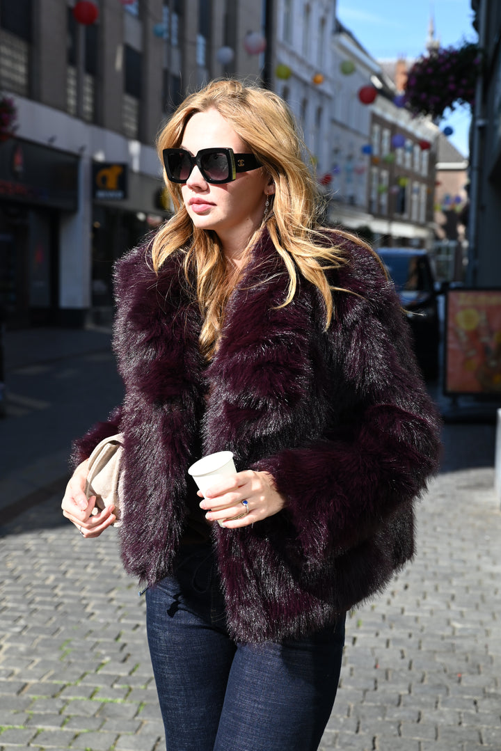 CityMuse Faux Fur Coat F5627